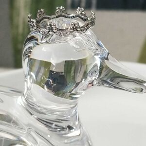 Authentic Pandora Floral Crown Ring In Size 52 Sterling Silver CZ